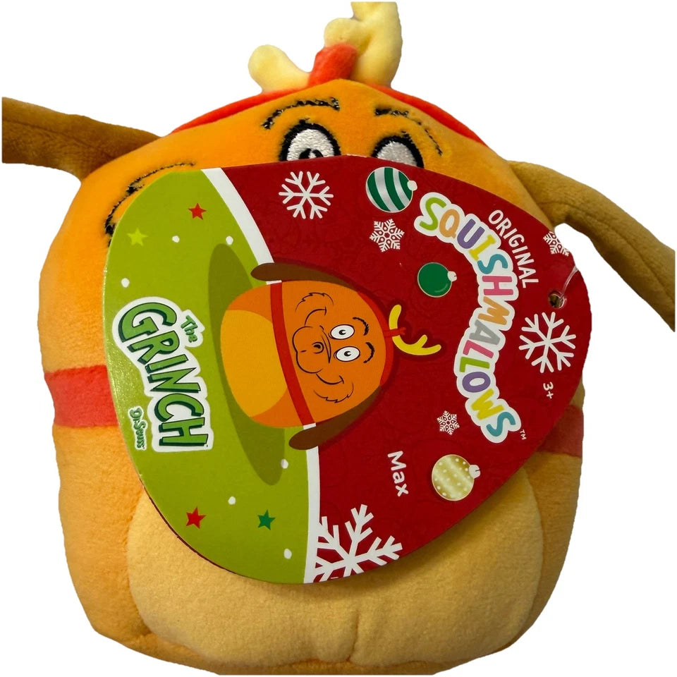 Squishmallows How the Grinch Stole Christmas Grinch & Max Plush Pillow Set