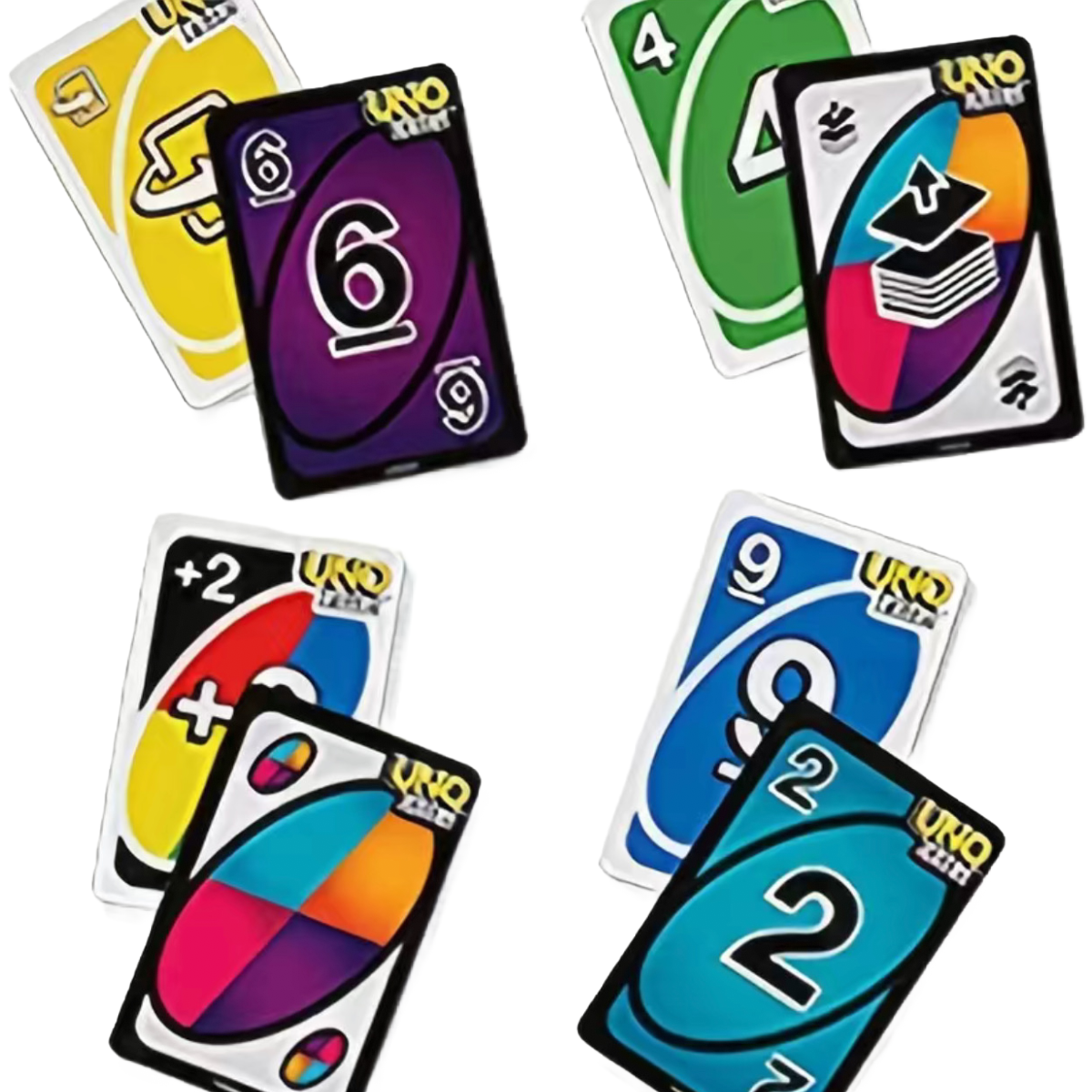 Mattel UNO Flip! Card Double-Sided Cards Game for 2-10 Players Age 7Y Plus NEW