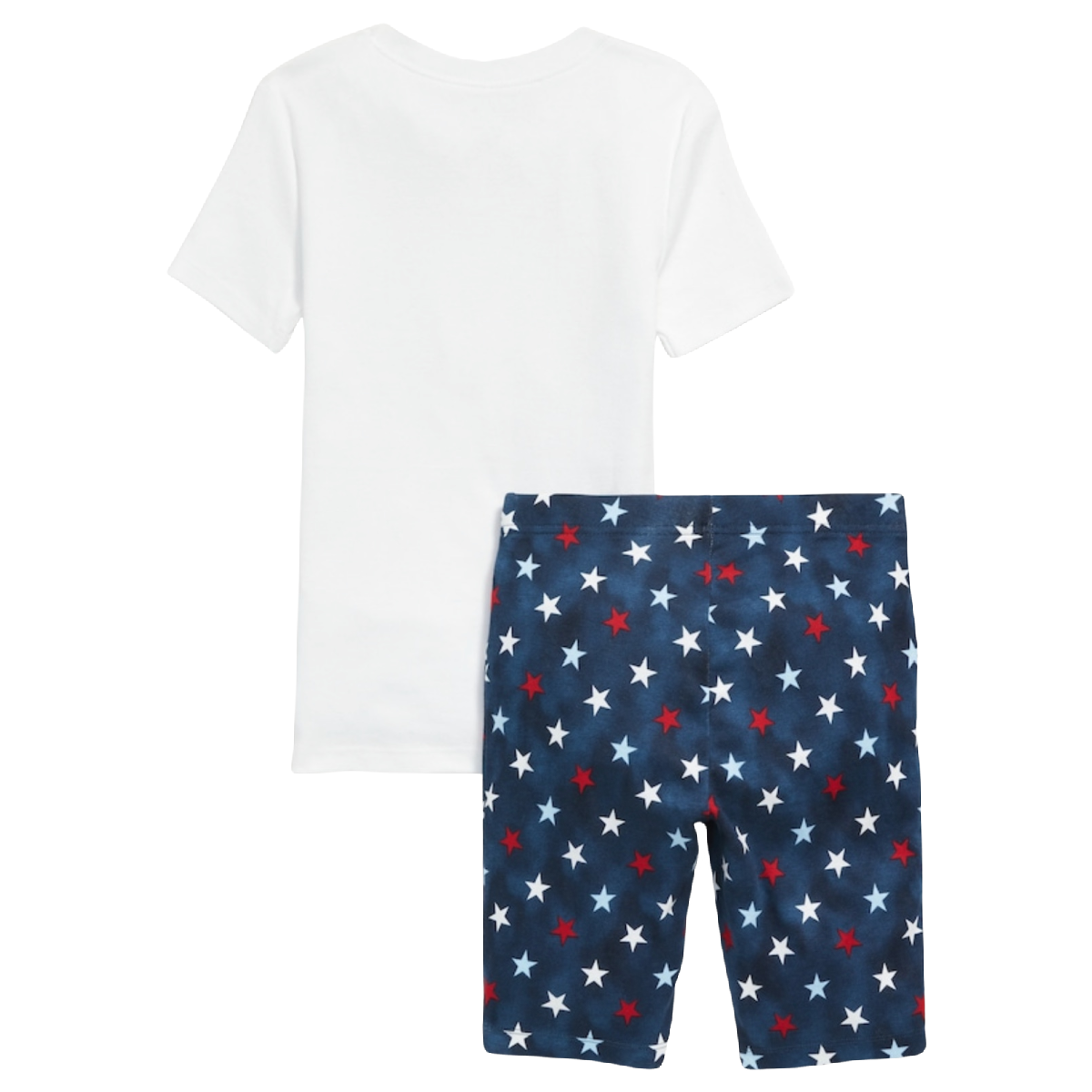 USA Top & Short Pajamas 2pc Set for Kids Eagle Summer Chill Snug-Fit Unisex NWT
