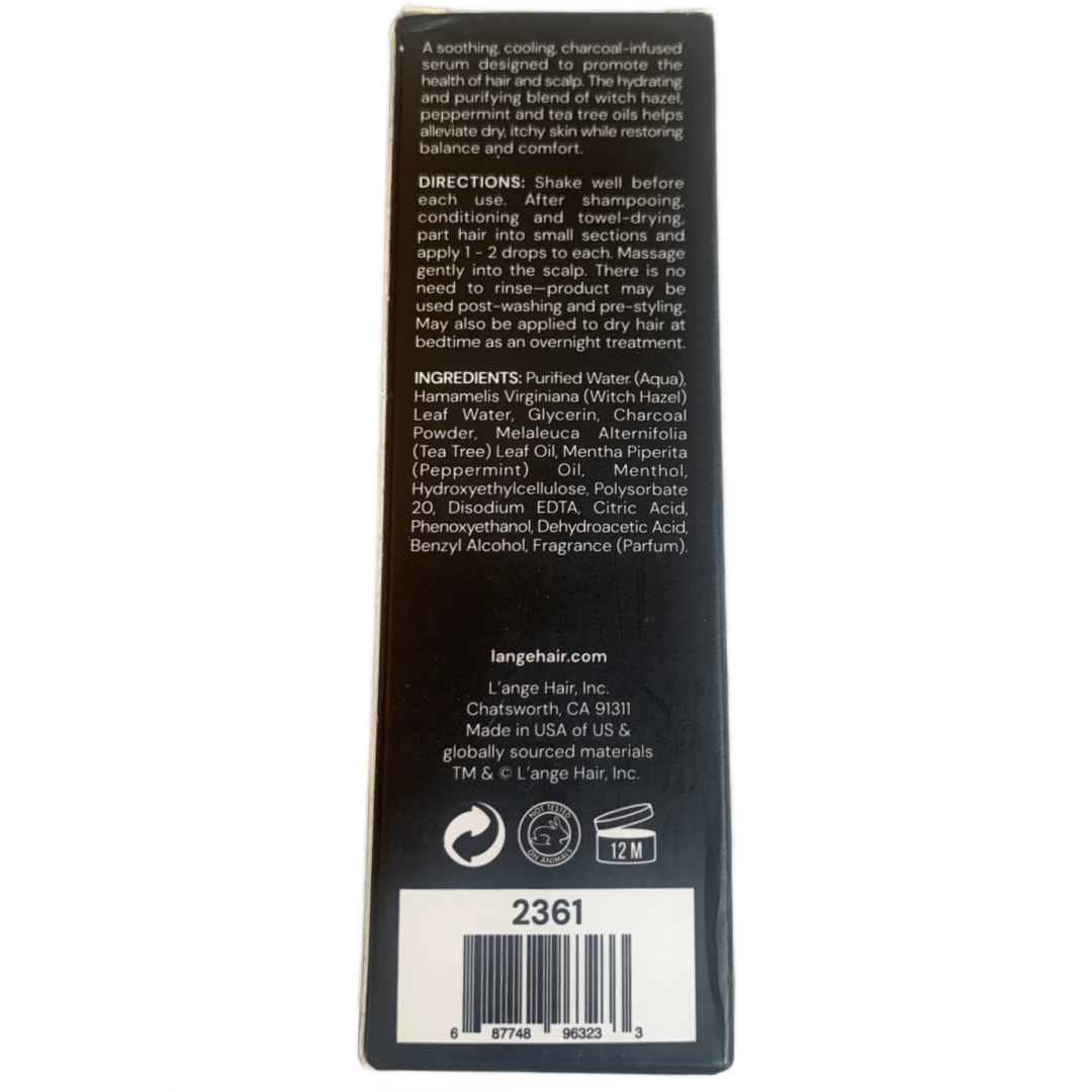 l'ange Detox Scalp Reset Serum w/ Charcoal Promotes Hair/ Scalp Health 1oz New