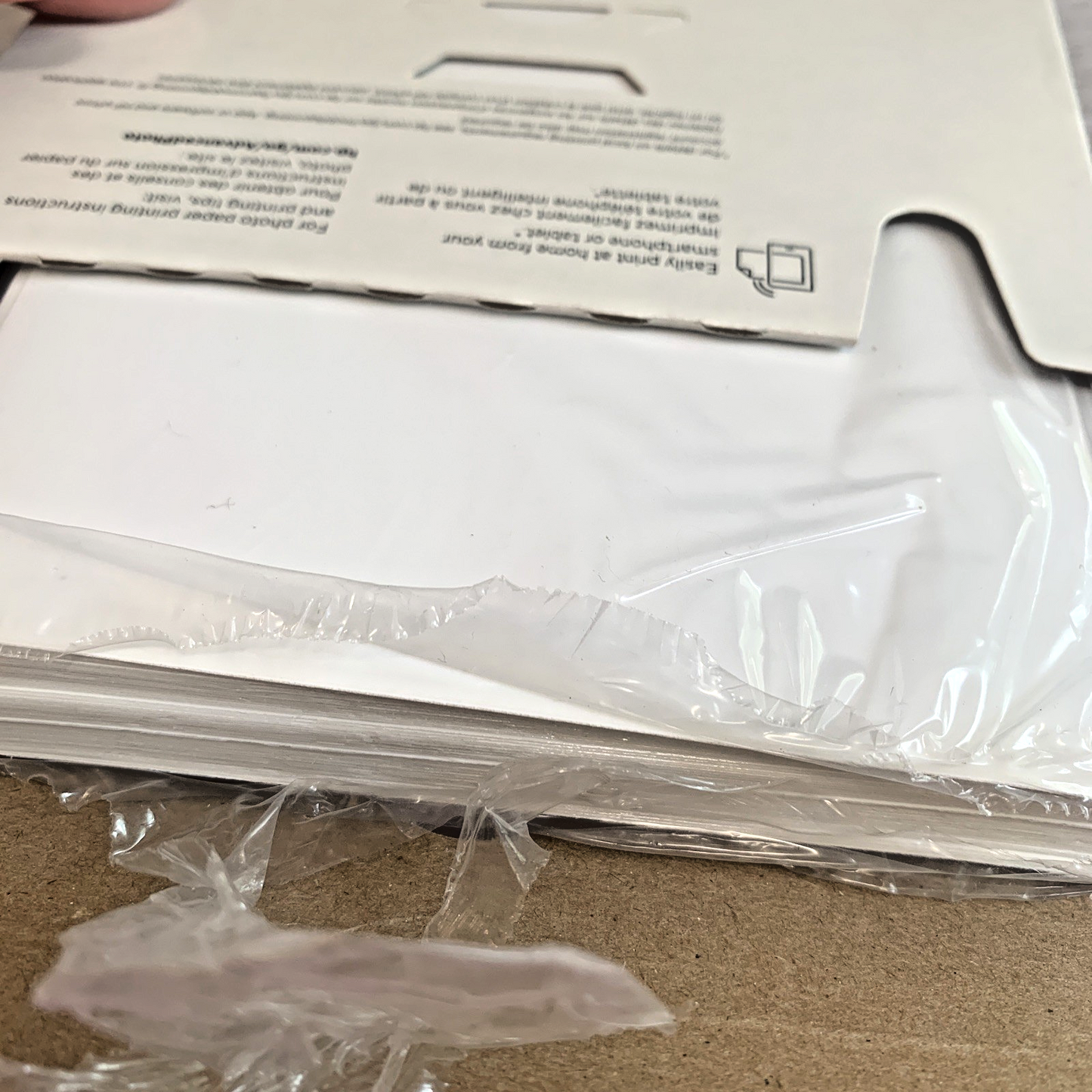 HP Advanced Glossy Photo Paper 5 x 7 in (Q8690A) Opened Box With A Few Missing