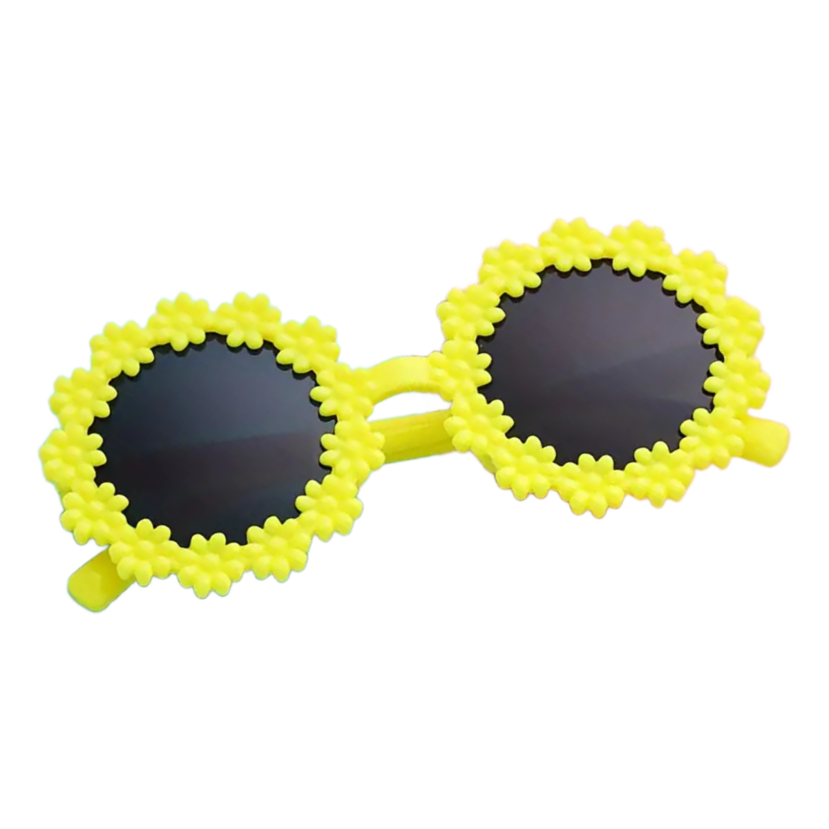 Round Floral Sunglasses Trendy Cute Toddler Kid Summer Tinted Shade Glasses New