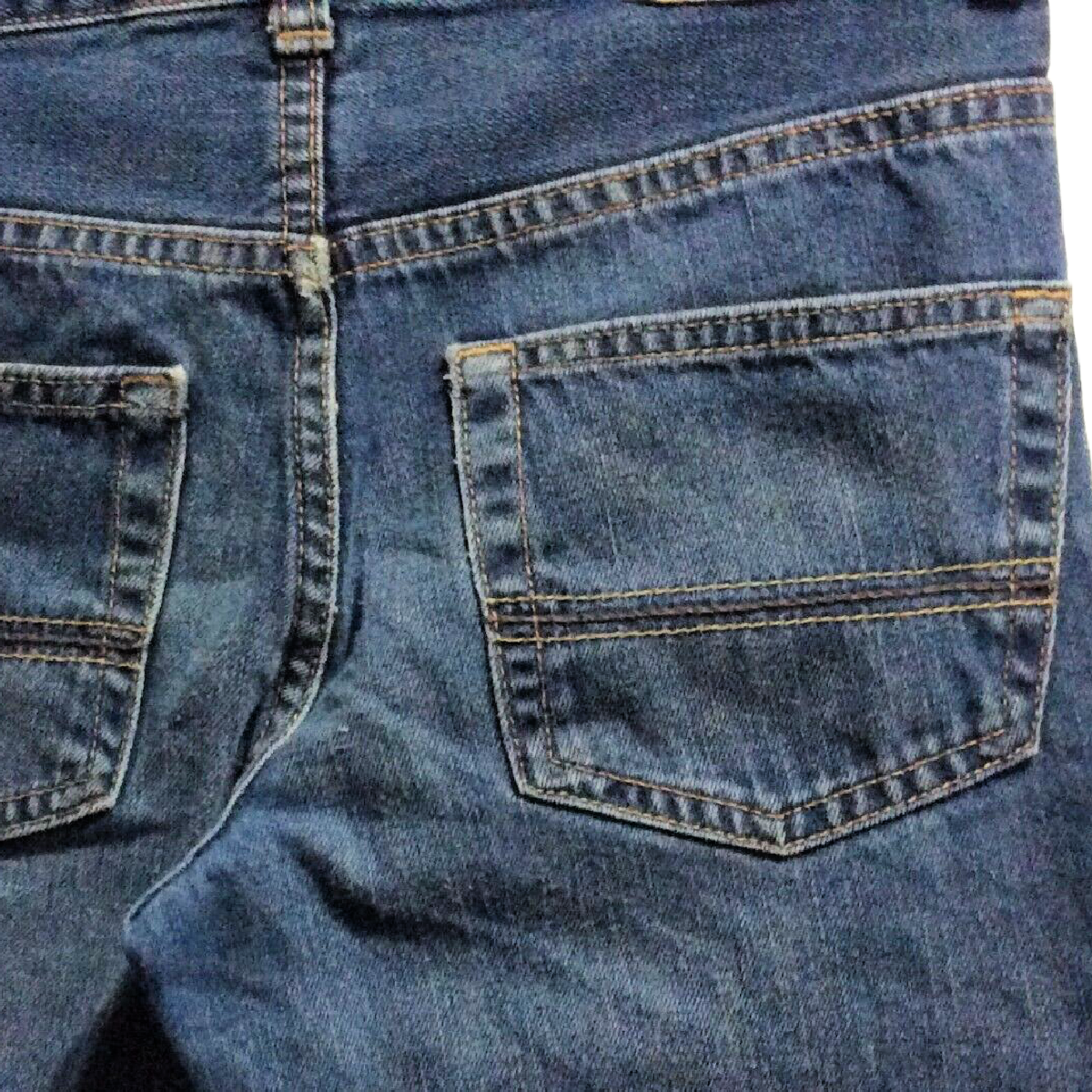 The Children's Place Boys Boot Cut Blue Denim Jeans Size 10 Adjustable Waist