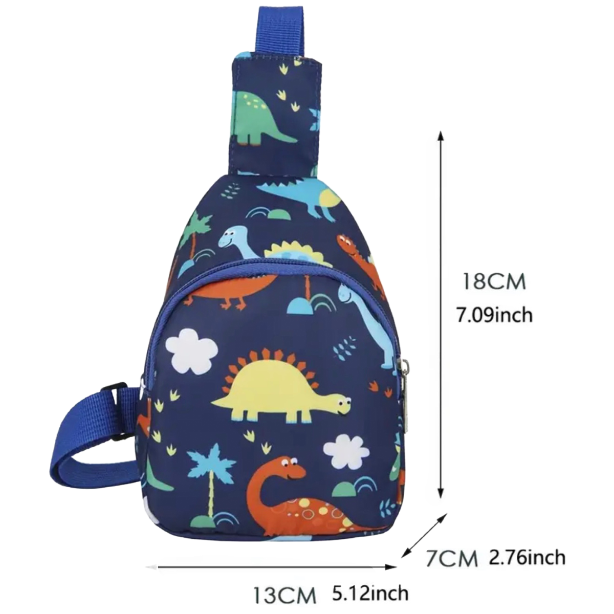 Mini Dino Backpack Crossbody Chest Bag Nylon Sport Travel Casual Unisex New