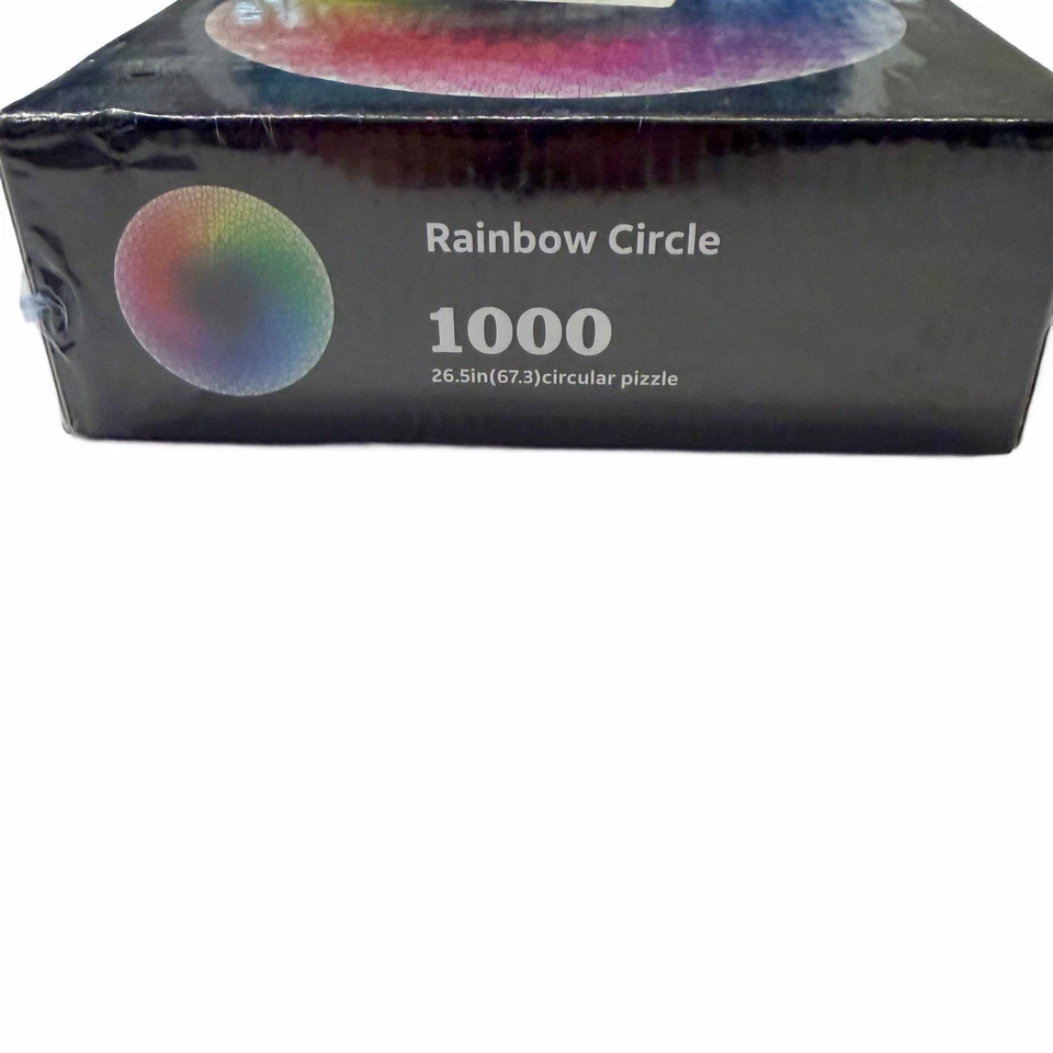 SEALED Circular 26.5" Jigsaw Puzzle 1000 pc RAINBOW CIRCLE Gradient Color Wheel