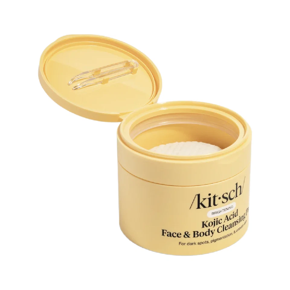 Kitsch Kojic Acid Face & Body 50 Cleansing Pads Brightening Dark Spots New