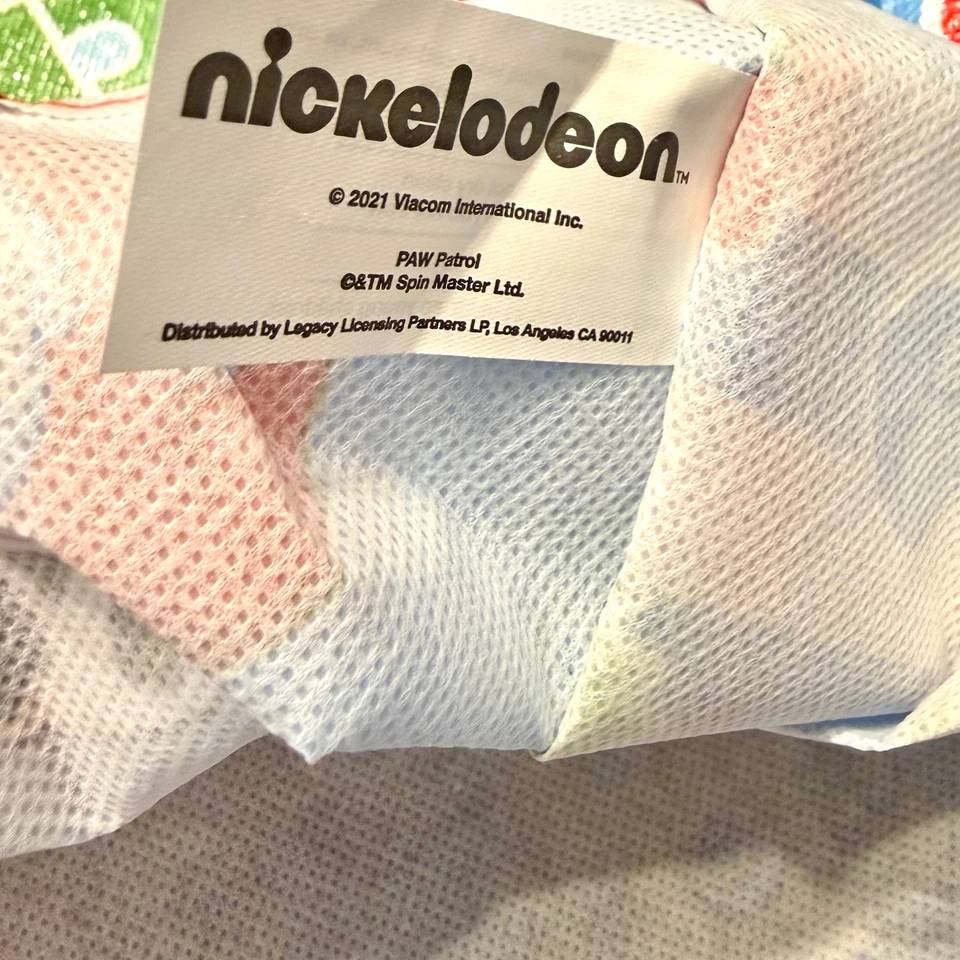 Nickelodeon Paw Patrol Reusable Tote Gift Bag 13" X 15" X 7" Merry Christmas