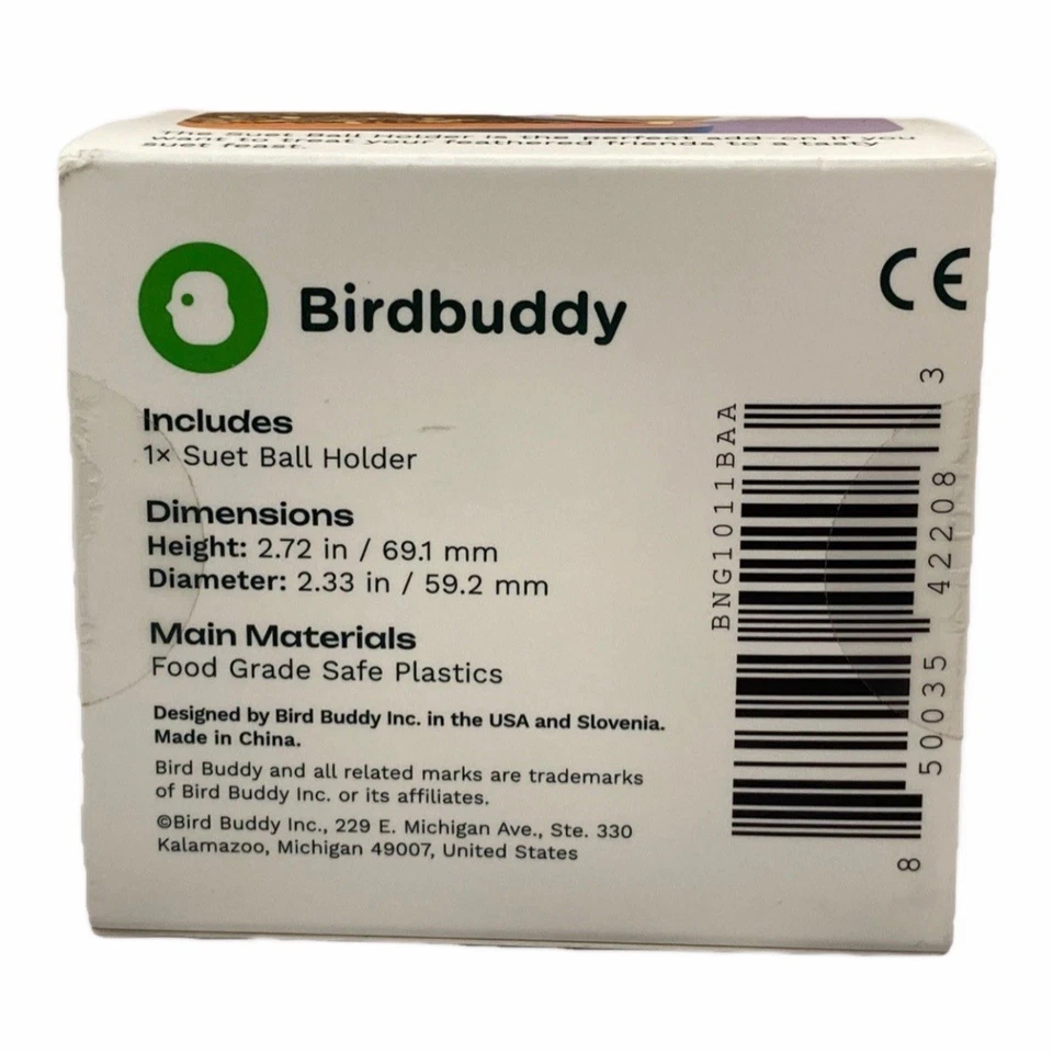 BIRD BUDDY Original Suet Ball Holder for Bird Feeders New