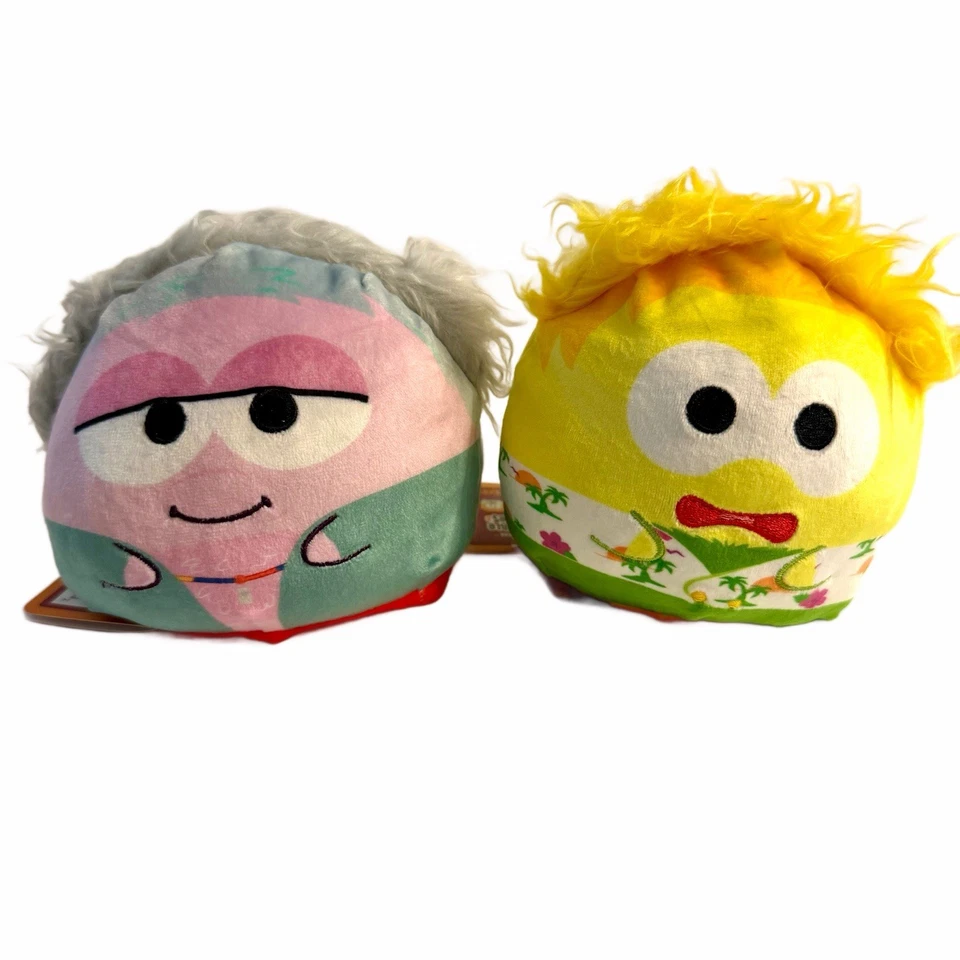 Reversible Jim Henson's Fraggle Rock Muppets Plushie Lot of 2 New Plush