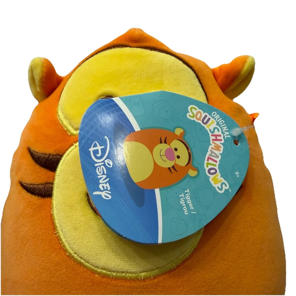 Squishmallows Tiger 8" Plush Disney Winnie The Pooh Tigger Orange Kellytoy New