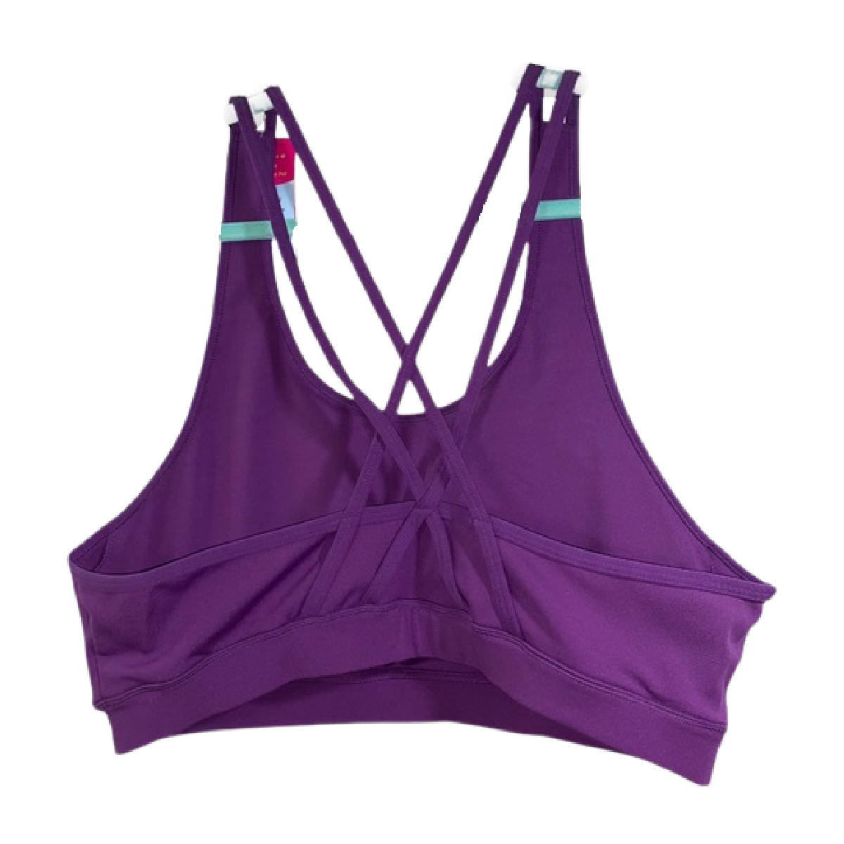 Pop Fit Size 4XL Yara Sports Bra Crossover Purple Violet XXXXL Removable Padding