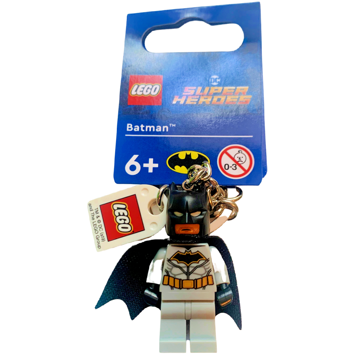 LEGO 853951 DC Comics Batman Keychain Ring Black Cape Vigilante Hero NWT