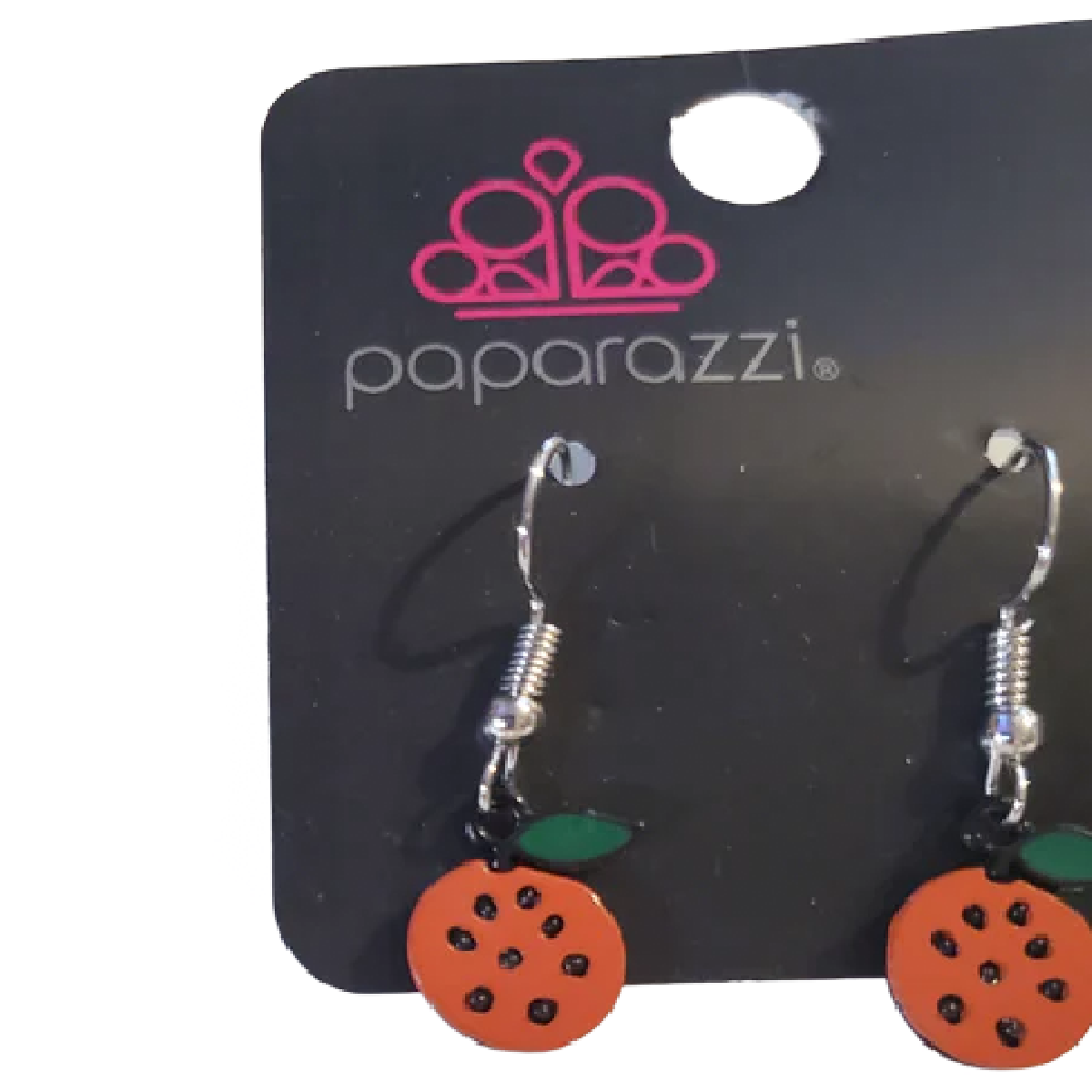 Orange Fruit Dangle Earrings NEW