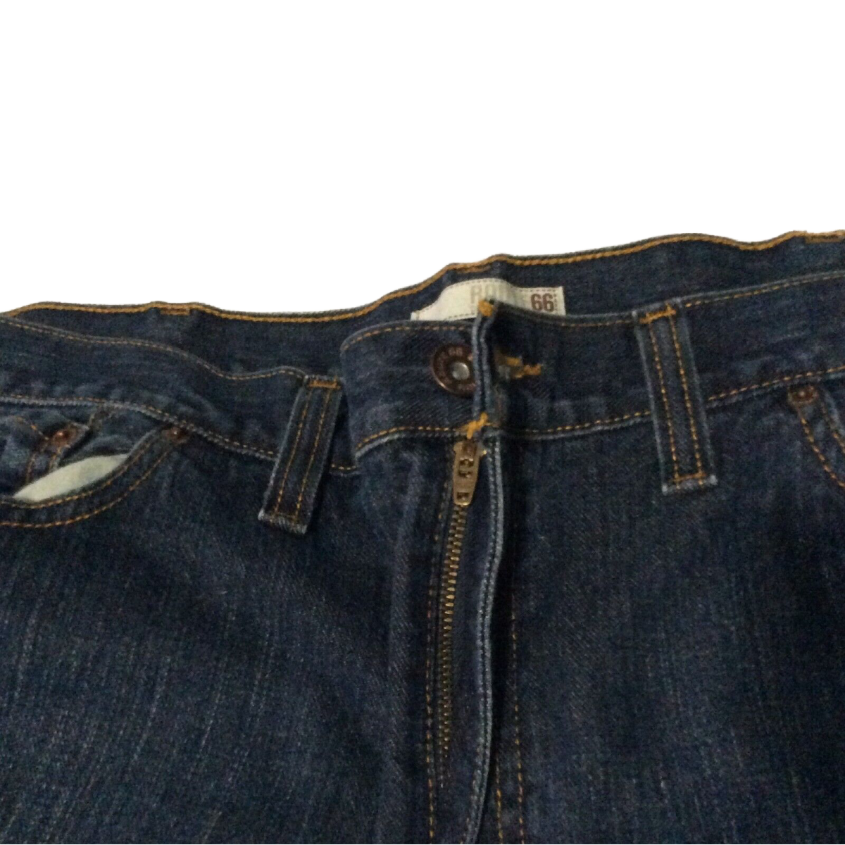 Route 66 Men's Denim Jeans Size 40x30 Low Rise Boot Dark Wash Stretch Pant