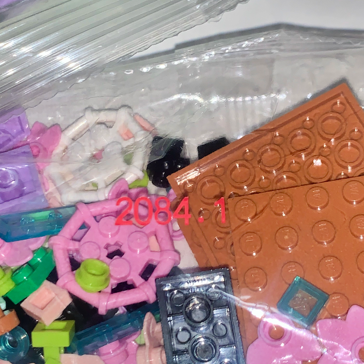 Mini Pink Lotus Flower Building Block Potted Plant Garden #2084 NEW No Box