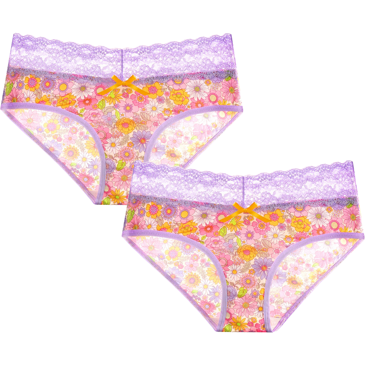 Splendies Floral AMELIA BLOOM BIKINI Panties Size 3X Lace Lingerie New Lot of 2