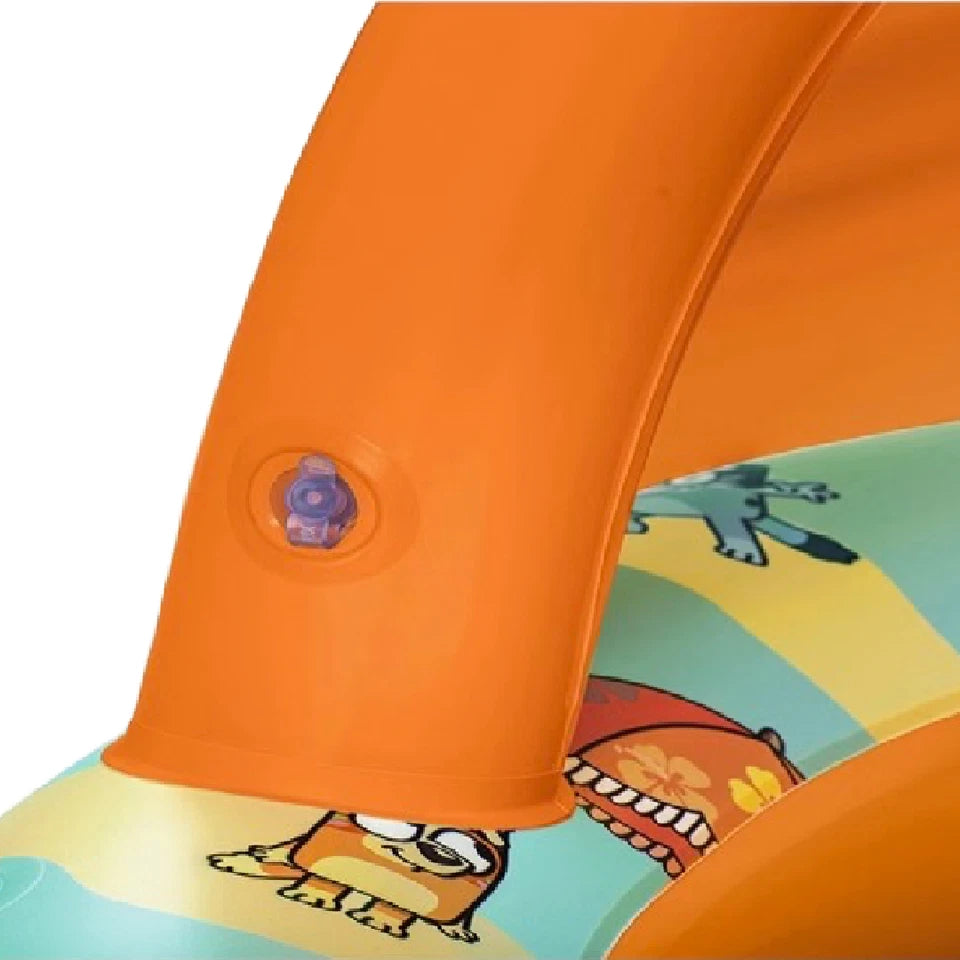 Bluey Shaded Baby Pool 39 Inch Inflatable Water Play Outdoor Summer Toy New