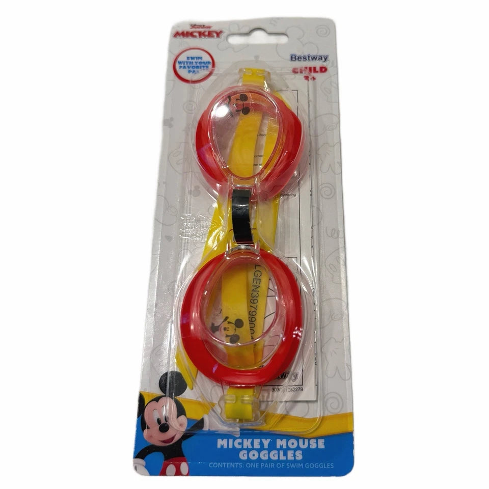 Disney Junior Mickey Mouse Baby Watercraft Raft Float & Goggles Unopened