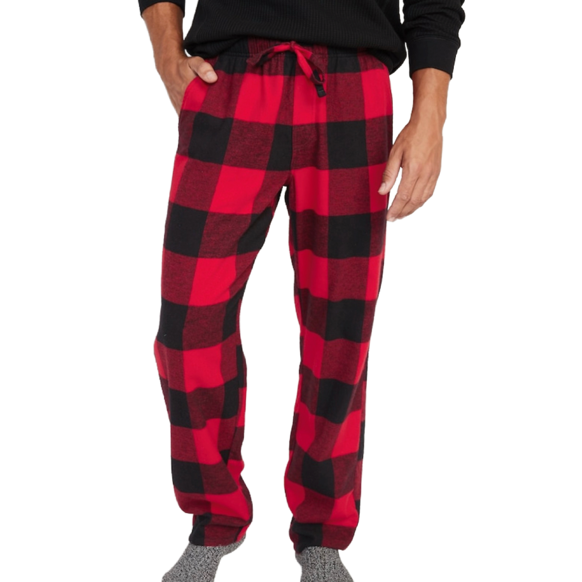 Mens Pajama Pants Flannel Buffalo Check Size 4XL Soft Double-Brushed Holiday NWT