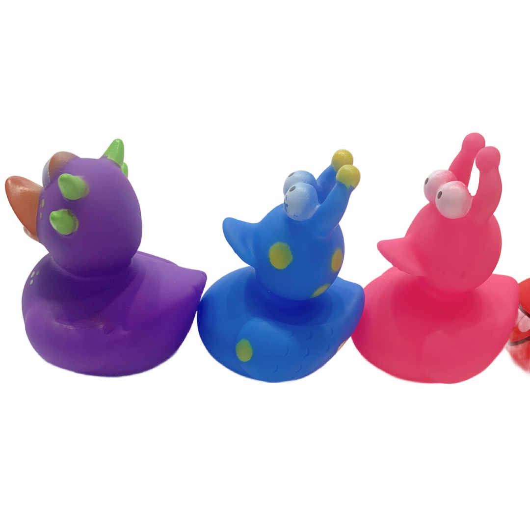 9 Halloween Space Alien Monster Rubber Duckies Cruise Dashboard Ducks 2" New Lot