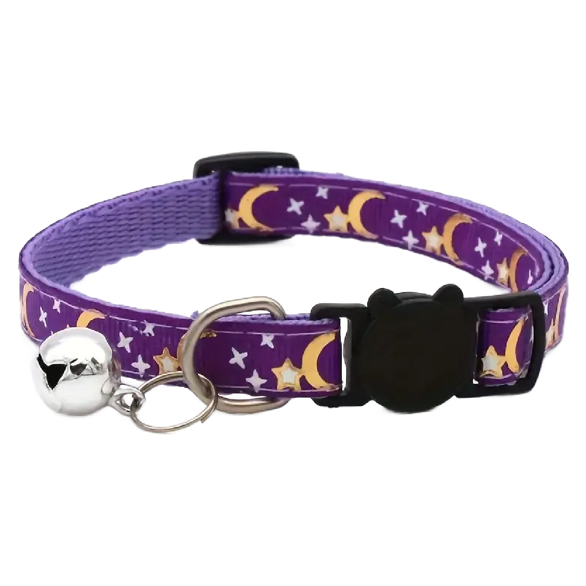 Moon Star Astrology Cat Dog Breakaway Collar Bell Adjustable Night Sky NEW