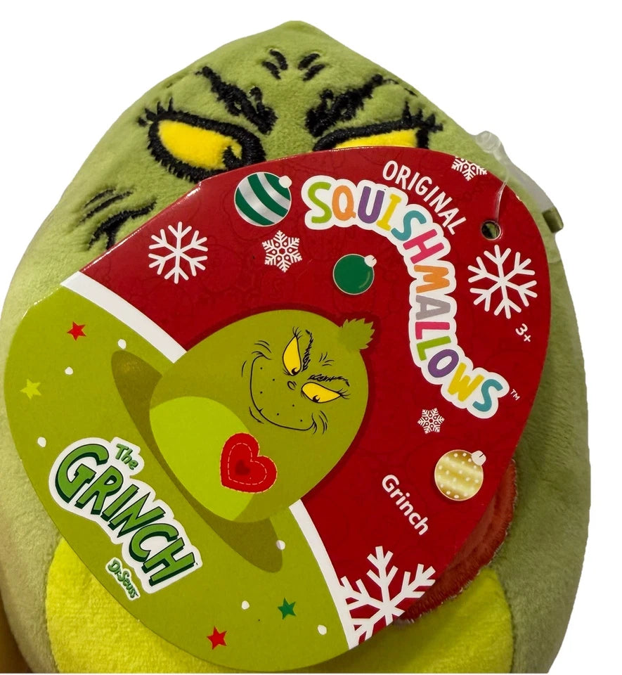Squishmallows How the Grinch Stole Christmas Grinch & Max Plush Pillow Set