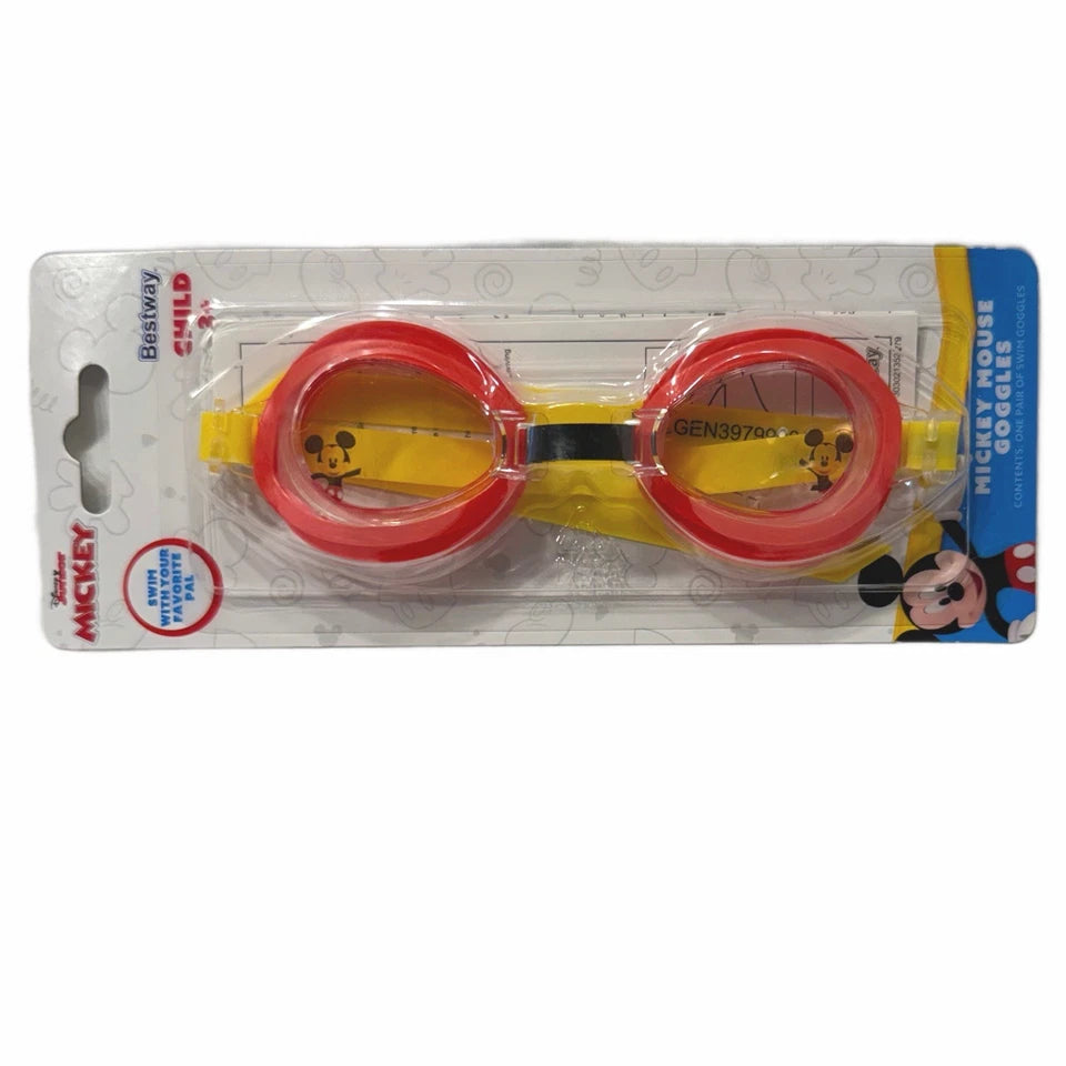 Disney Junior Mickey Mouse Baby Watercraft Raft Float & Goggles Unopened