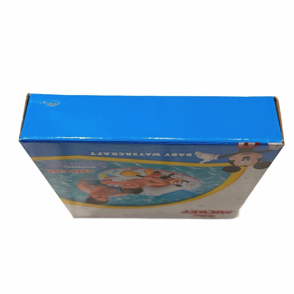 Disney Junior Mickey Mouse Baby Watercraft Raft Float & Goggles Unopened