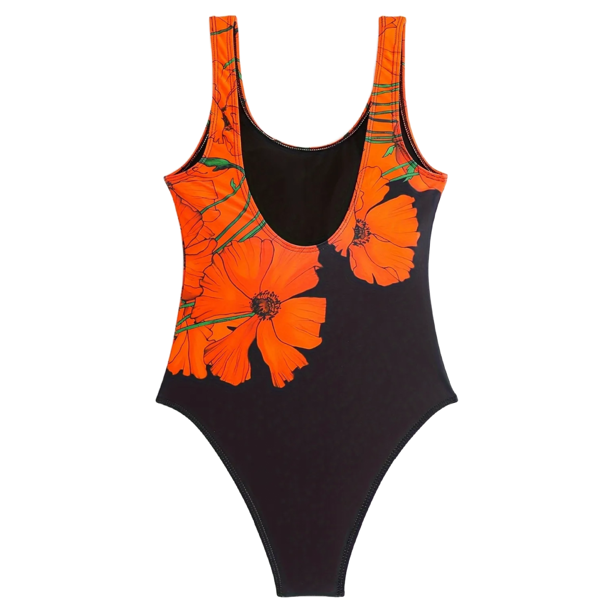 Floral One-Piece Swimsuit Swimwear New
