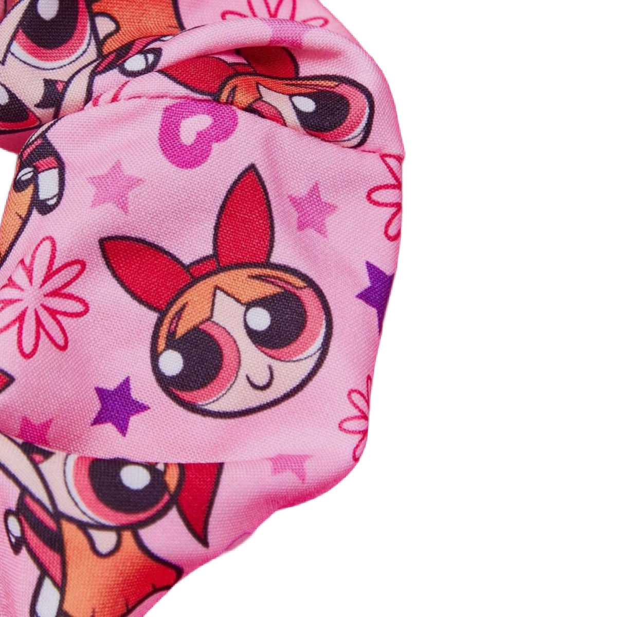 9 pc Powerpuff Girls Satin Scrunchies & Alligator Hair Clips New Lot