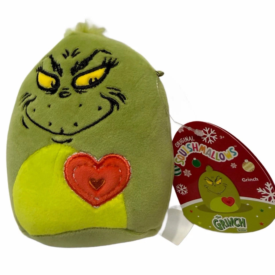 Squishmallows How the Grinch Stole Christmas Grinch & Max Plush Pillow Set