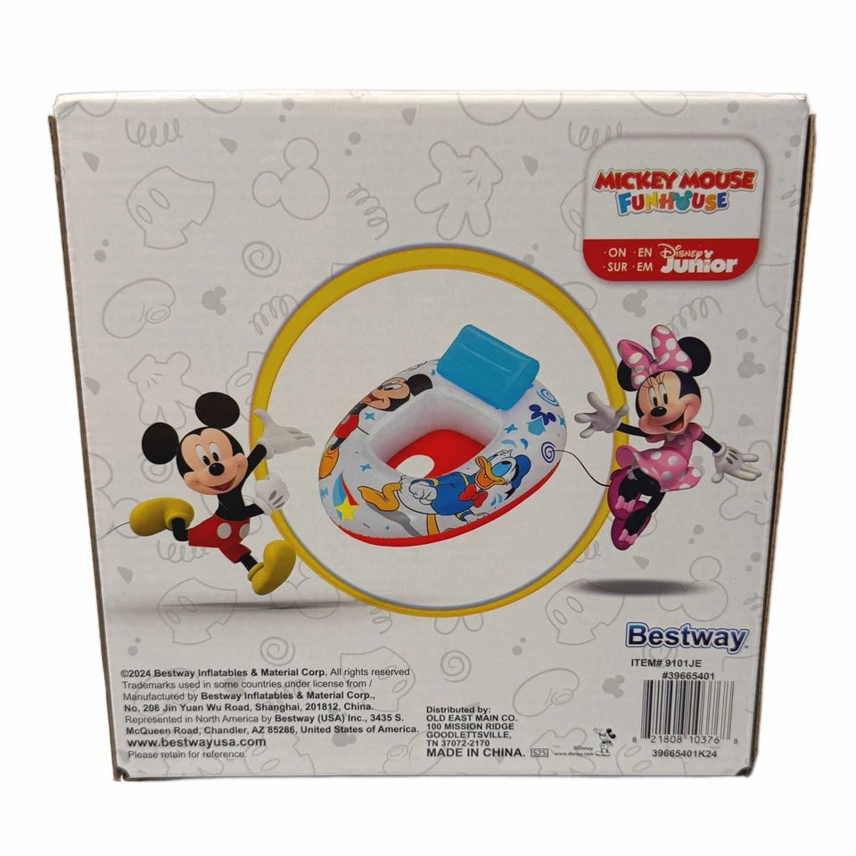 Disney Junior Mickey Mouse Baby Watercraft Raft Float & Goggles Unopened