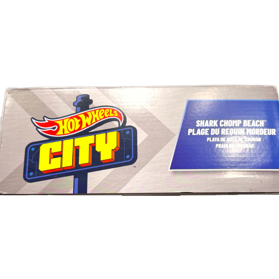 Mattel Hot Wheels City Shark Chomp Beach Playset New w/ Car