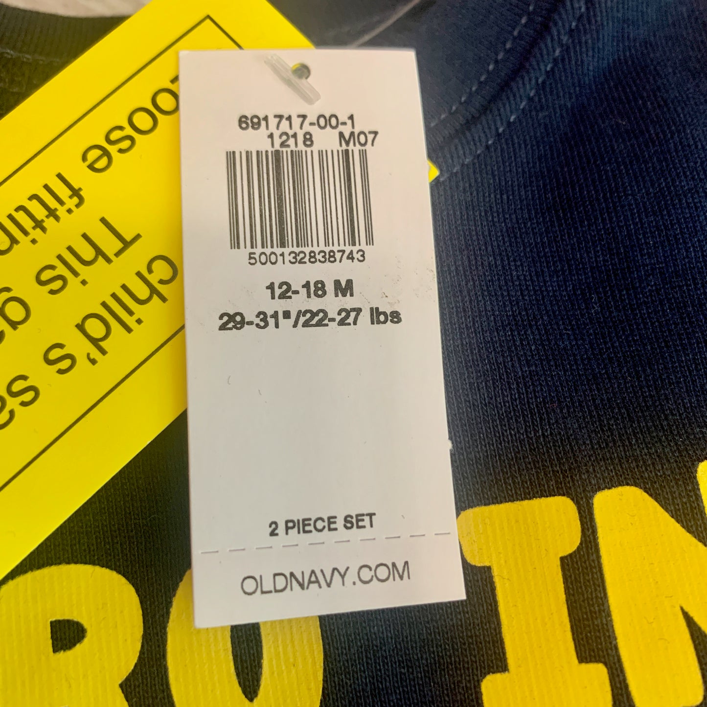 Old Navy Snug Fit Pajamas Short Sleeve PJs New 2pc Set