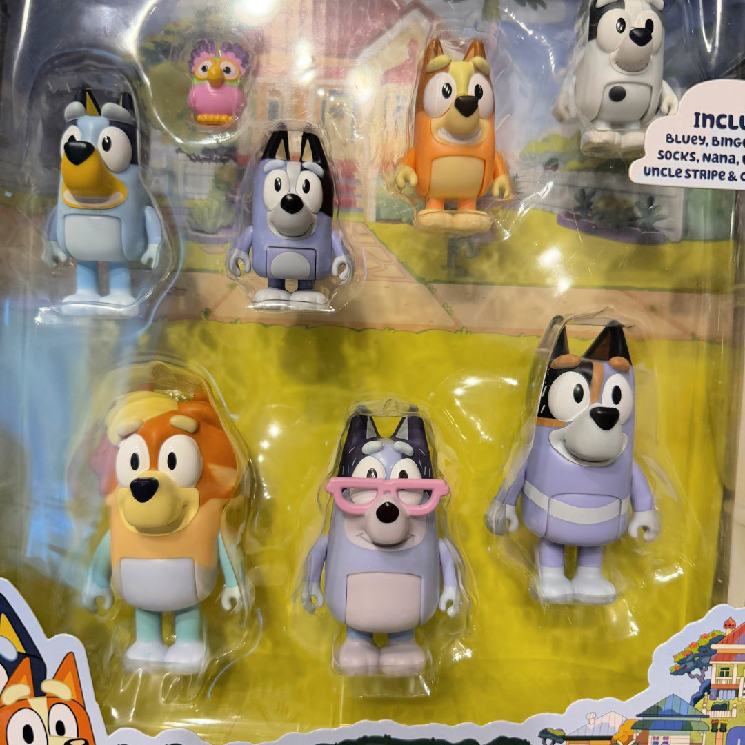 Bluey Friends Extended Heeler Family Pack 8 Figure Multi Pack Sealed Box