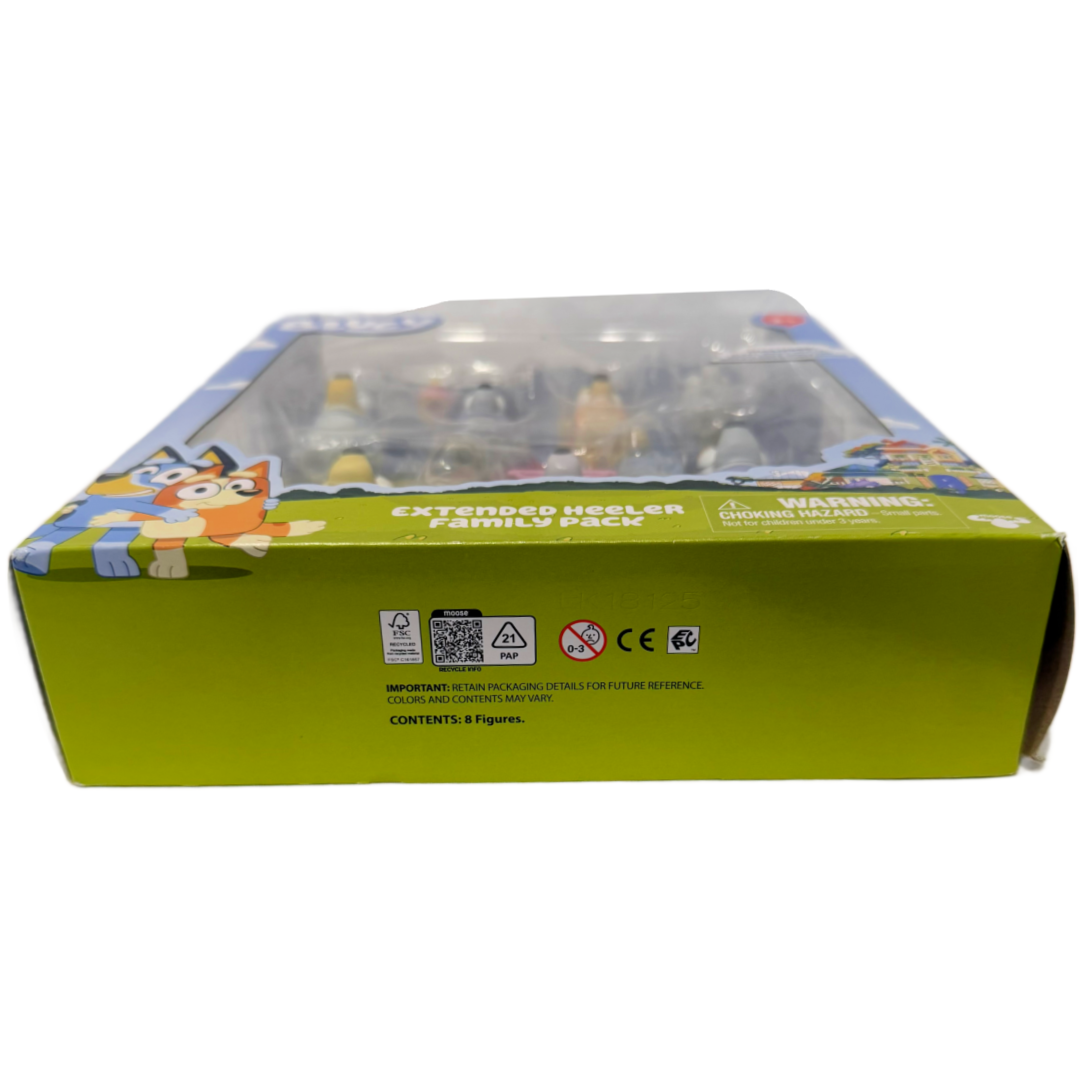 Bluey Friends Extended Heeler Family Pack 8 Figure Multi Pack Sealed Box