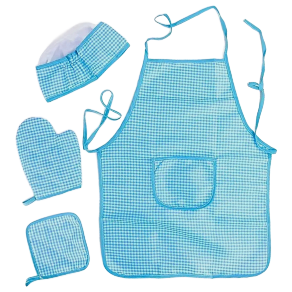 Children Kitchen Apron Toy Set Pretend Role Play Chef Clothes Baking Costume New