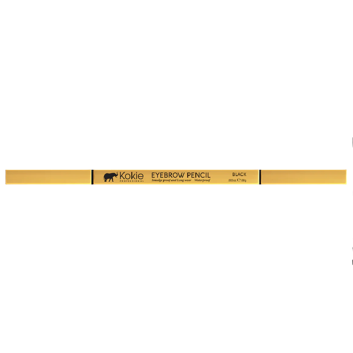 BLACK GB261 Kokie Professional Brow Liner Dual-Ended Waterproof Pencil New