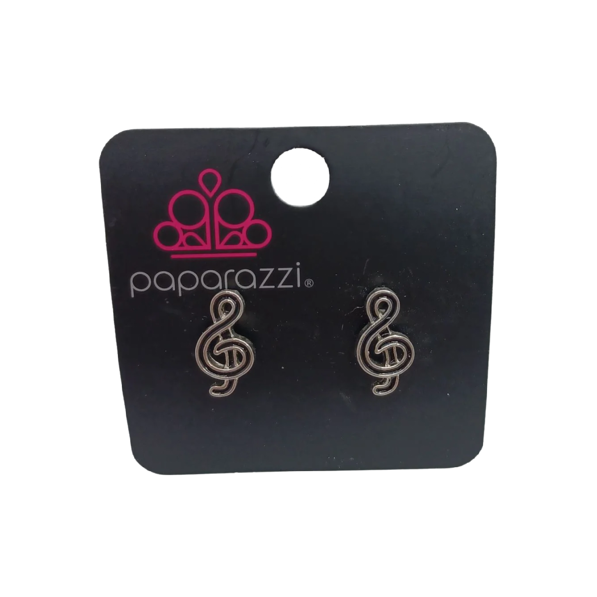 Enamel Treble Clef Note Music Fashion Post Earrings NEW