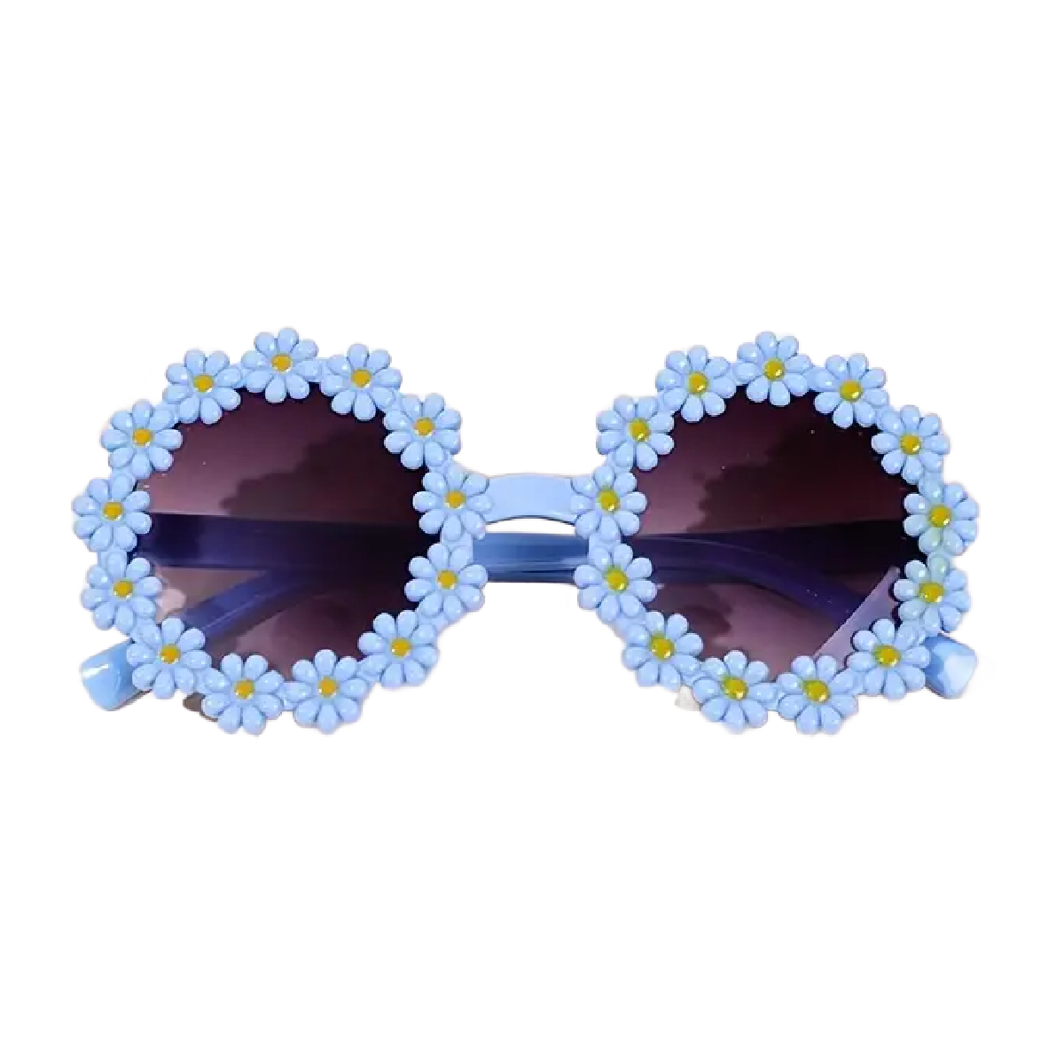 Fresh Flower Round Sunglasses Trendy Cute Toddler Kid Summer Tinted Glasses New