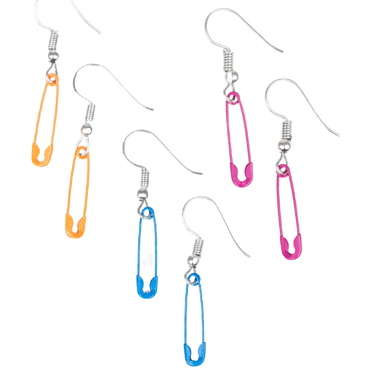 Safety Pin Starlet Shimmer Earrings