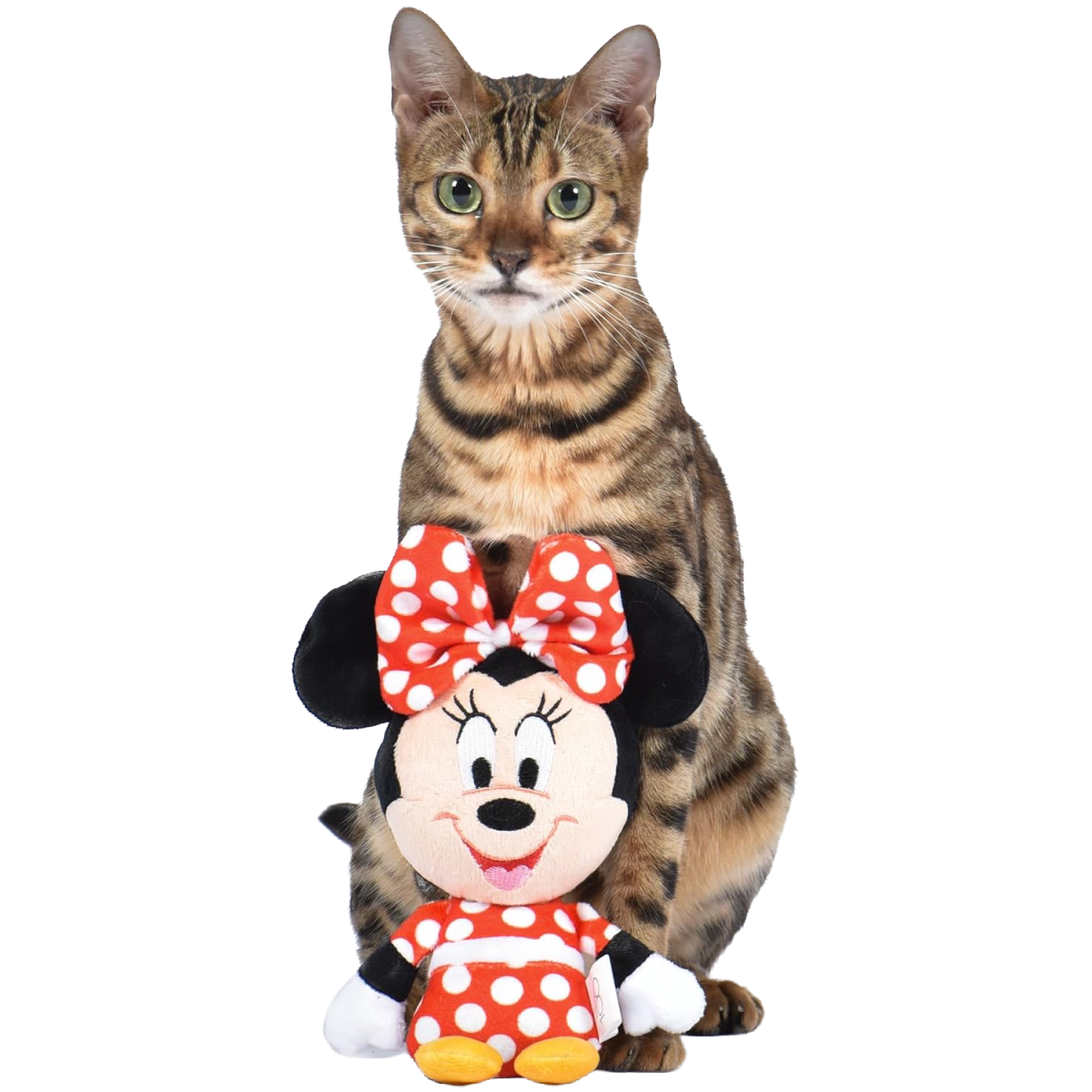 Disney for Pets Minnie Mouse Kitty Cat Kicker Stuffed Toy with Catnip, 9in NEW