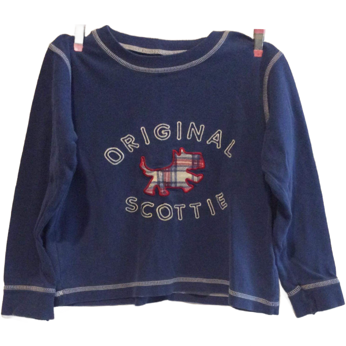 St. Michael Marks & Spencer Boys Size 4-5 PJ Shirt Original Scottie Dog Casual