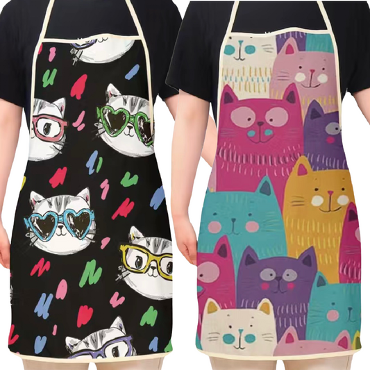 Kitty Cat Feline Pet Apron Kitchen Adjustable BBQ Baking Crafting Gardening NEW