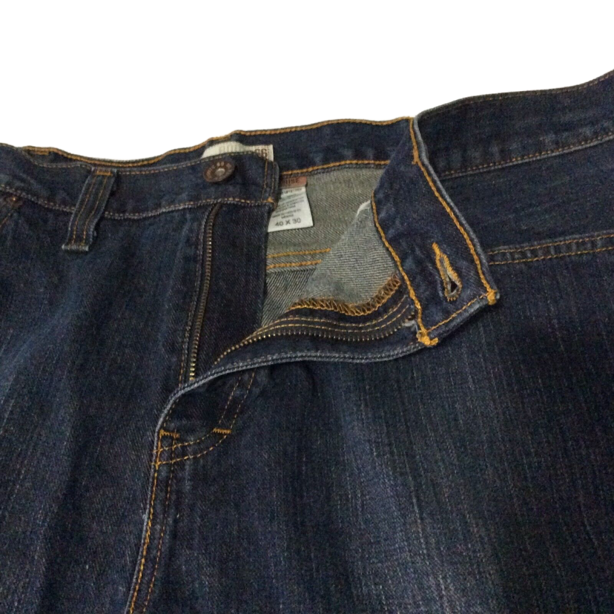 Route 66 Men's Denim Jeans Size 40x30 Low Rise Boot Dark Wash Stretch Pant