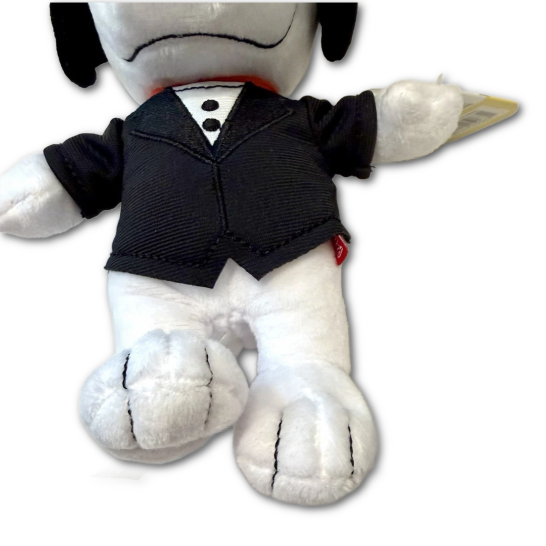 Peanuts Bean Plush Secret Agent Snoopy Comic Dog Officially Licensed NWT