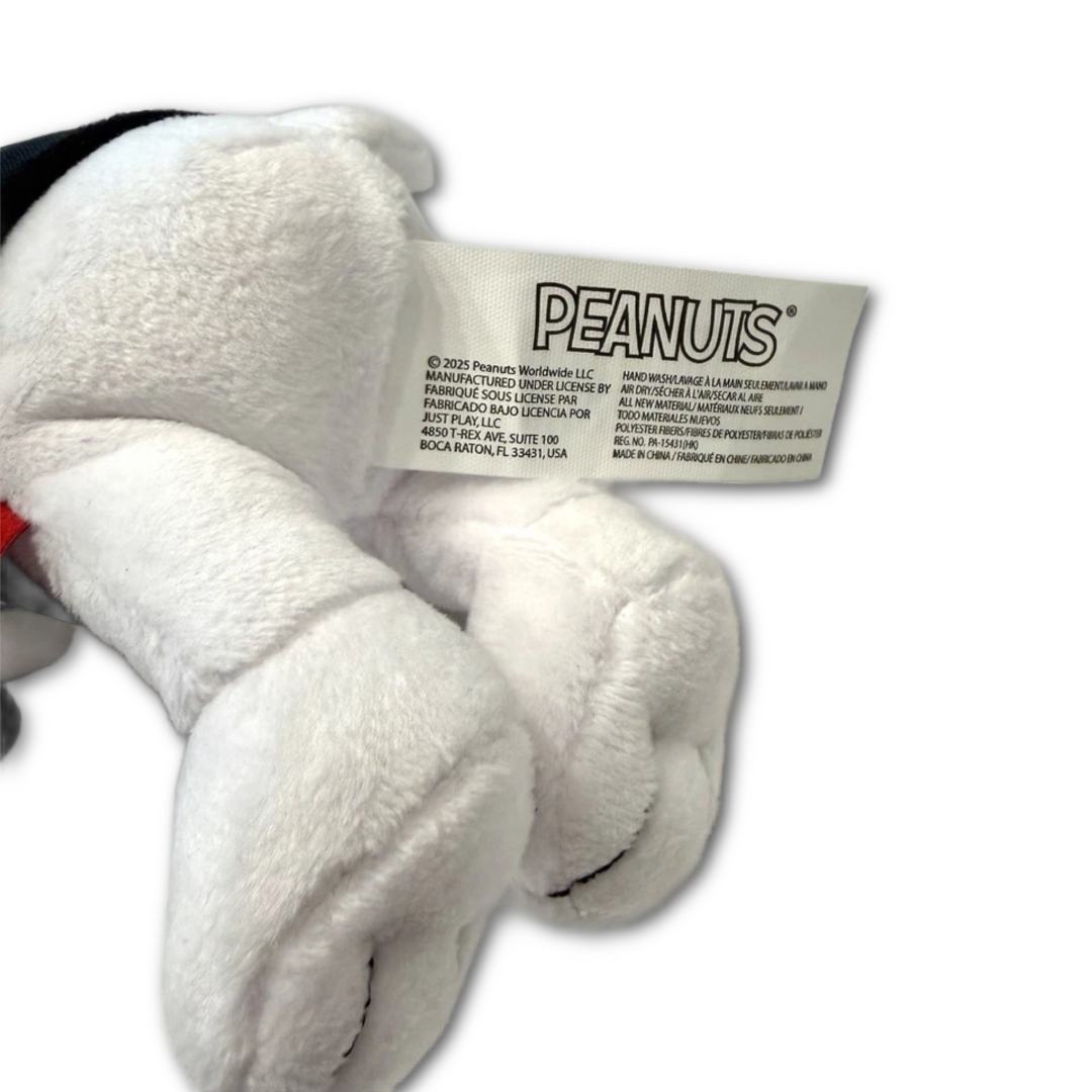 Peanuts Bean Plush Secret Agent Snoopy Comic Dog Officially Licensed NWT