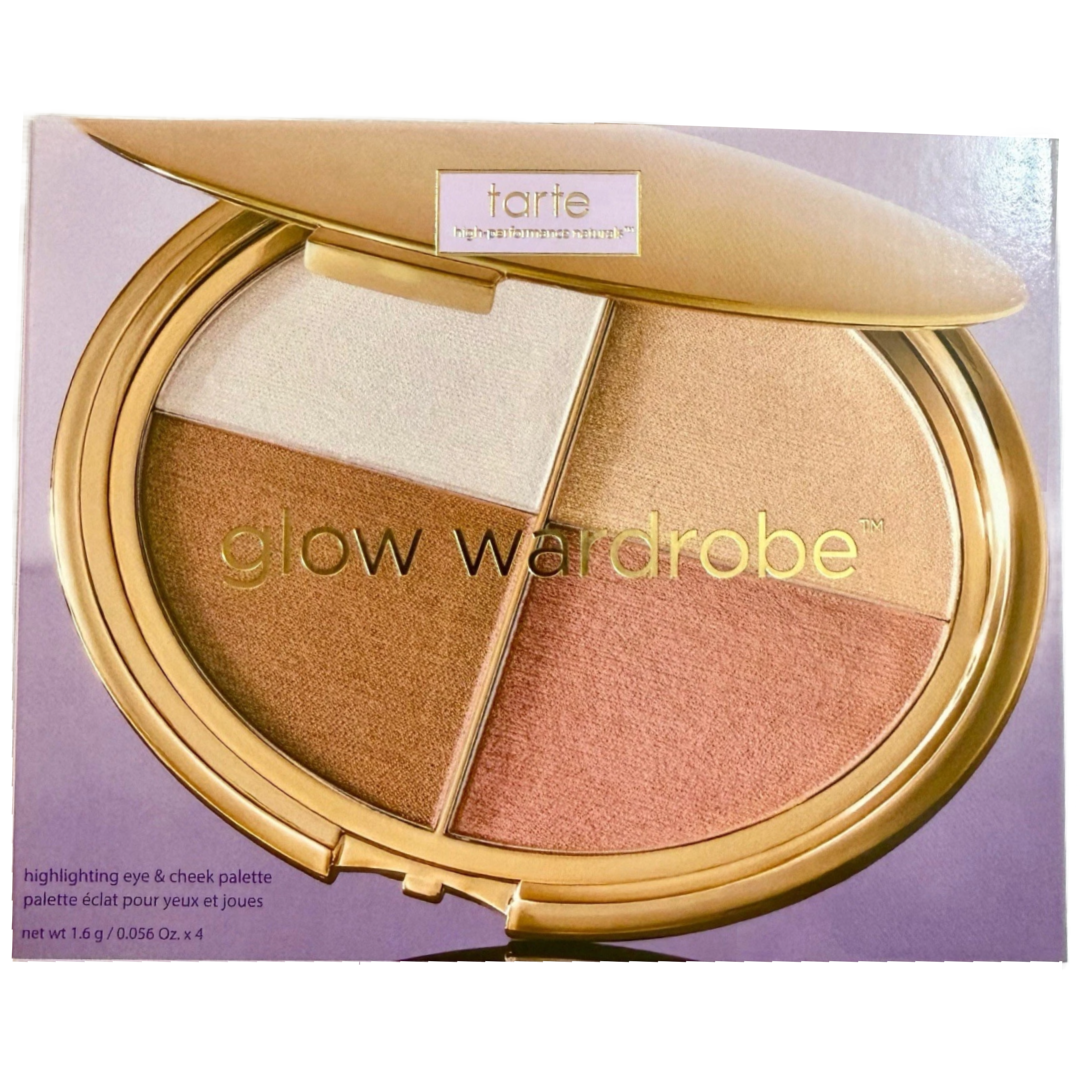 tarte Glow Wardrobe Eye & Cheek Palette Eyeshadow & Highlighter New Makeup NIB
