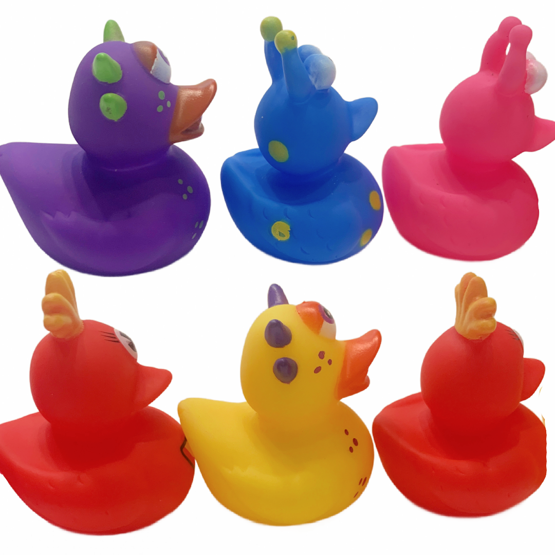9 Halloween Space Alien Monster Rubber Duckies Cruise Dashboard Ducks 2" New Lot