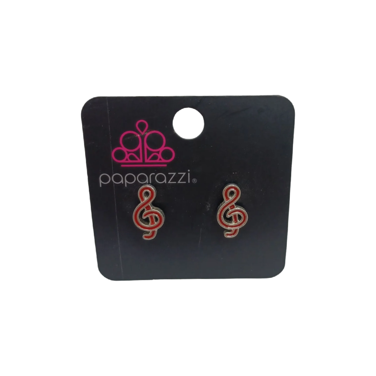 Enamel Treble Clef Note Music Fashion Post Earrings NEW